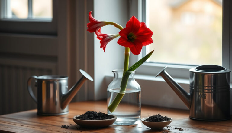 Amaryllis i vase – slik får du den til å vare lenge